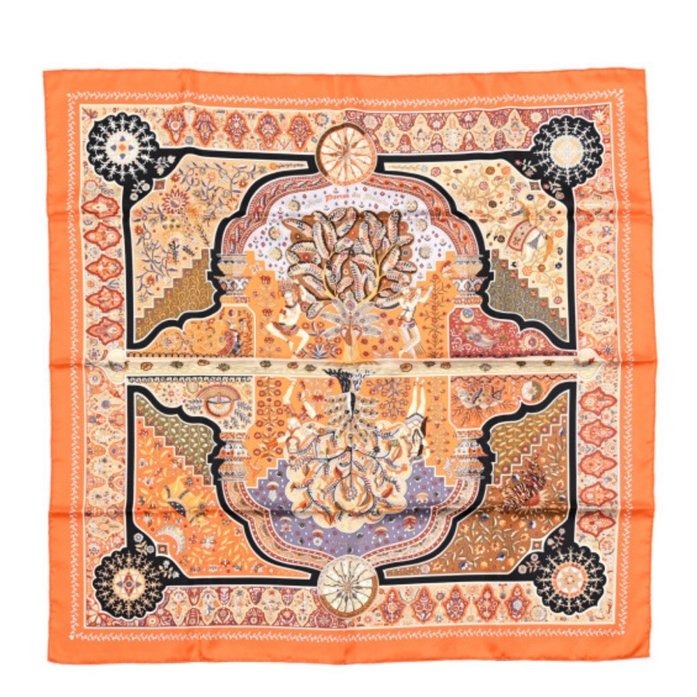 Hermes Aux Portes Du Palais silk 90' Silk